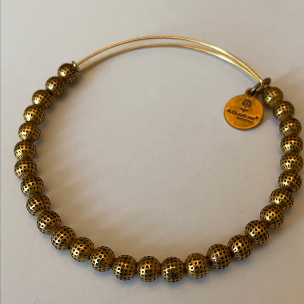 Alex and Ani gold bangle bracelet